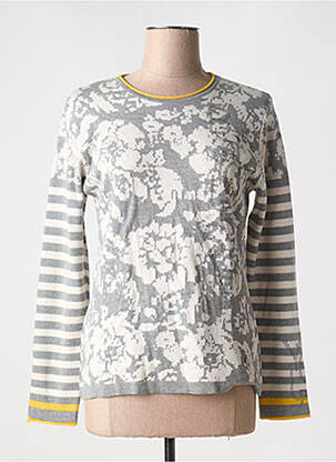 Pull stretch manches longues gris RABE femme