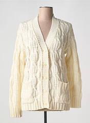 Gilet manches longues beige GRIFFON pour femme seconde vue