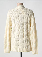 Gilet manches longues beige GRIFFON pour femme seconde vue