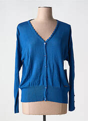 Gilet manches longues bleu AGATHE & LOUISE pour femme seconde vue