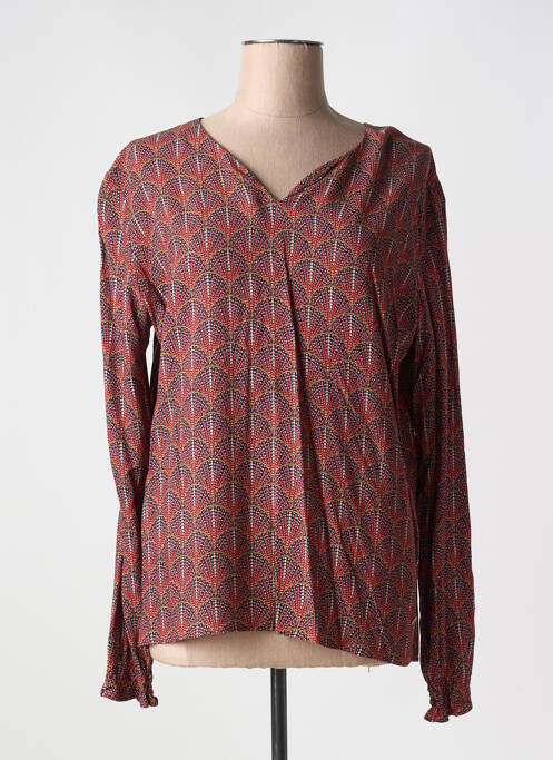 Blouse orange THALASSA pour femme