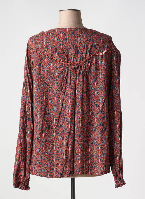 Blouse orange THALASSA pour femme