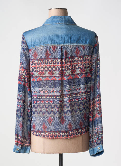 Chemisier bleu CH pour femme