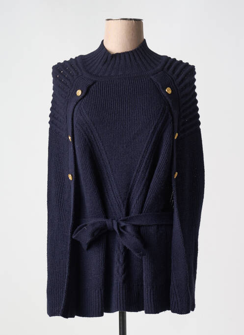 Poncho bleu BARILOCHE pour femme