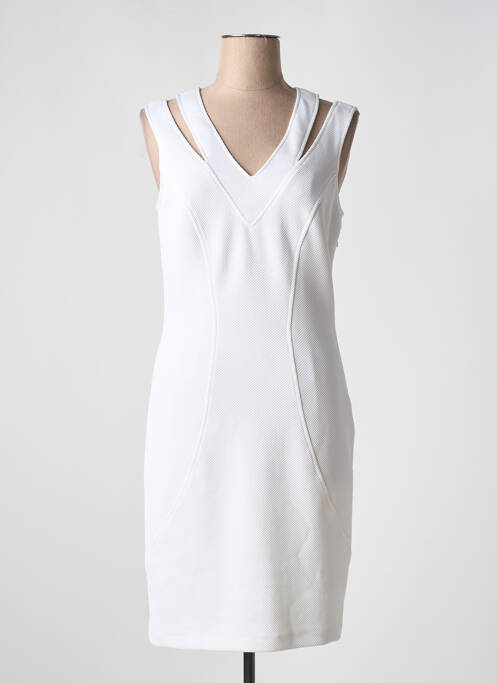 Robe mi-longue blanc DIVAS pour femme