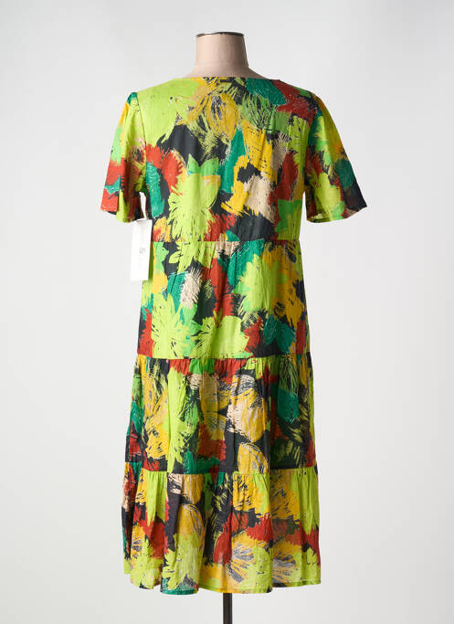 Robe mi-longue vert AGATHE & LOUISE pour femme