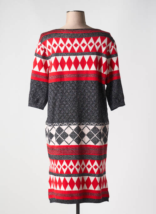 Robe pull rouge ZEPELINE pour femme