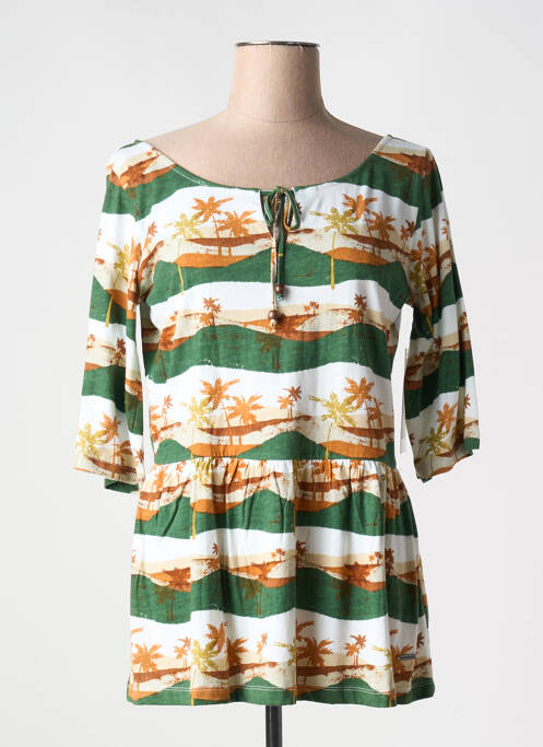 T-shirt vert AGATHE & LOUISE pour femme