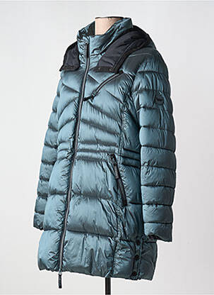 Doudoune poches a capuche vert REVER MILE femme