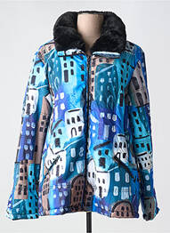 Doudoune poches sans capuche bleu DOLCEZZA femme