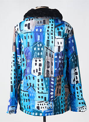 Doudoune poches sans capuche bleu DOLCEZZA femme