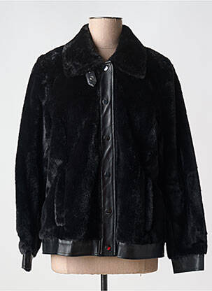 Blouson effet matière satinée noir MERI & ESCA femme