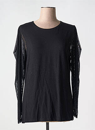 Top stretch manches longues noir COTTON BROTHERS femme