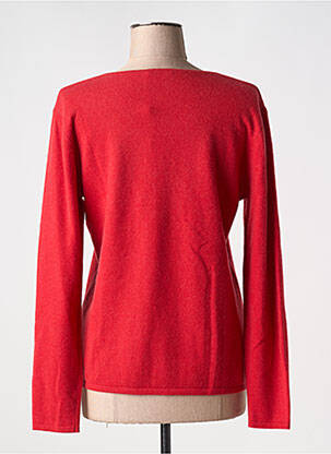 Pull coupe cintrée manches longues rouge MONTAGUT femme