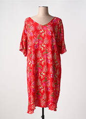 Robe mi-longue rouge COLINE pour femme seconde vue