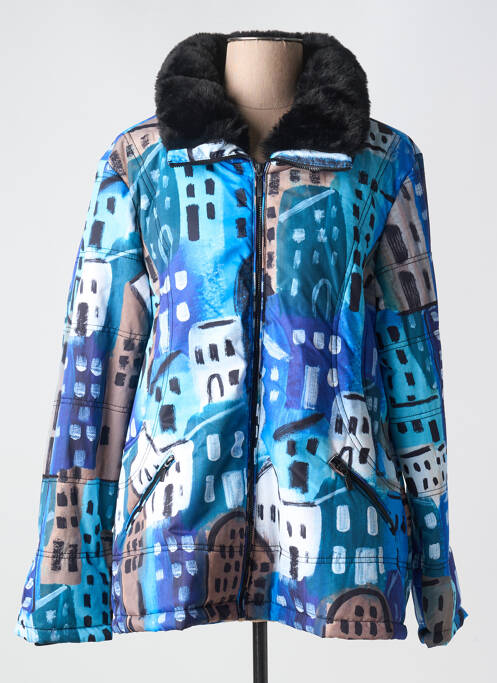 Doudoune poches sans capuche bleu DOLCEZZA femme
