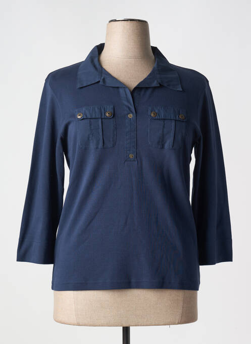 Polo bleu SAINT JAMES pour femme