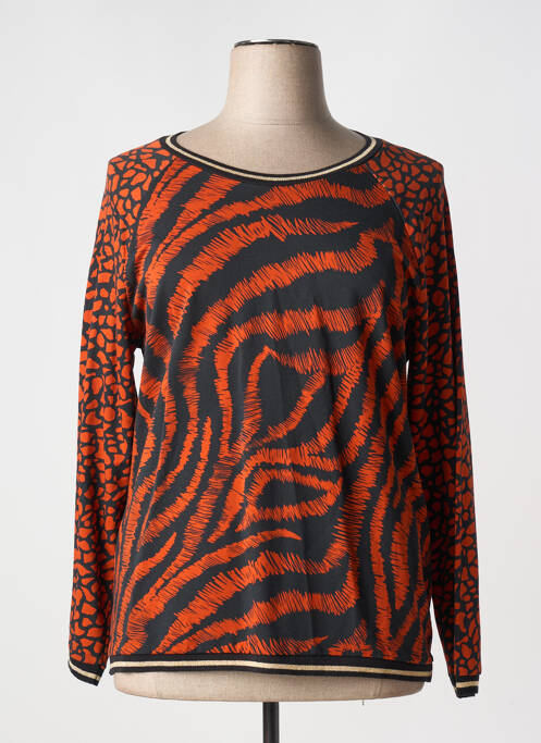 Sweat-shirt orange FRED SABATIER pour femme