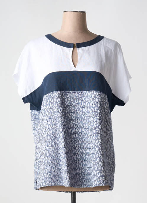 Top bleu FRED SABATIER pour femme