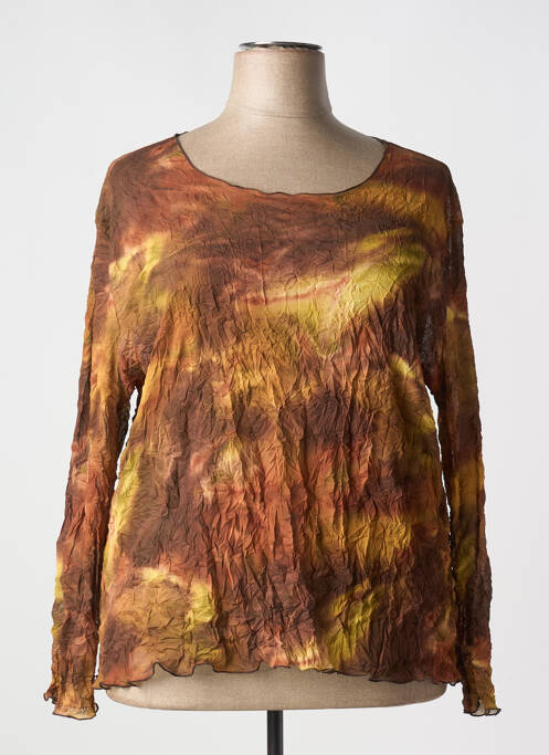 Top marron PAUSE CAFE pour femme