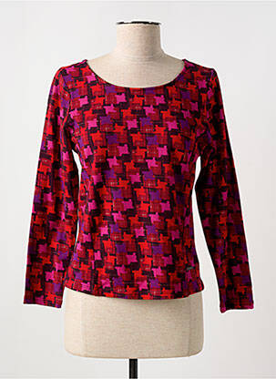 Pull coupe cintrée manches longues violet AGATHE & LOUISE femme