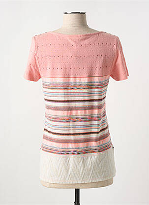 T-shirt coupe cintrée manches courtes rose KALISSON femme