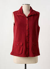 Gilet sans manche rouge AGATHE & LOUISE pour femme seconde vue