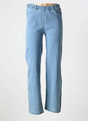 Jeans coupe droite stretch taille normale bleu AGATHE & LOUISE femme