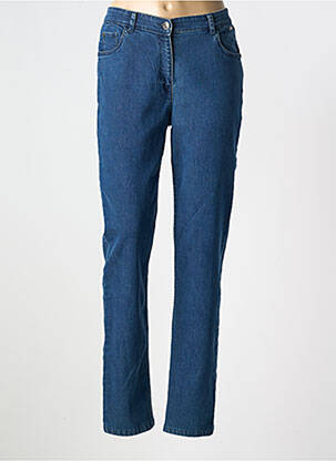 Jeans coupe slim tissage brut taille normale bleu AGATHE & LOUISE femme