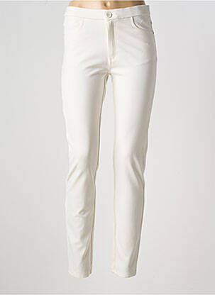 Pantalon slim taille élastique taille normale beige BARILOCHE femme