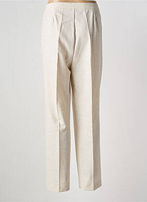Pantalon droit stretch taille normale beige KARELIA femme