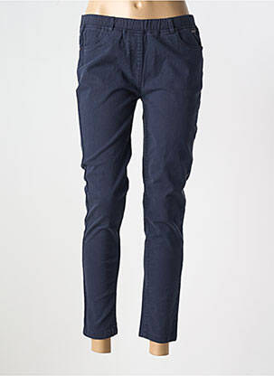 Pantalon 7/8 stretch taille normale bleu AGATHE & LOUISE femme