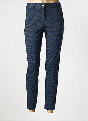 Pantalon 7/8 stretch taille normale bleu BARILOCHE femme