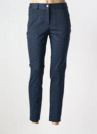 Pantalon 7/8 stretch taille normale bleu BARILOCHE femme
