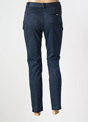 Pantalon 7/8 stretch taille normale bleu BARILOCHE femme