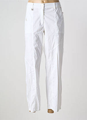 Pantalon droit stretch taille normale blanc AGATHE & LOUISE femme