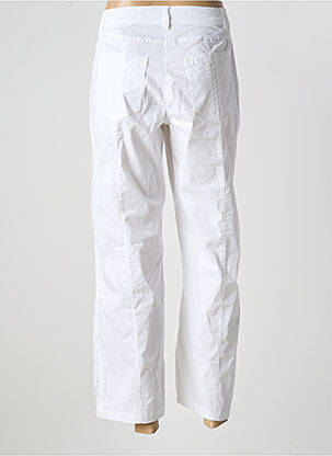 Pantalon droit stretch taille normale blanc AGATHE & LOUISE femme