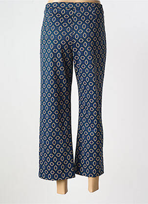 Pantalon 7/8 stretch taille normale bleu BARILOCHE femme