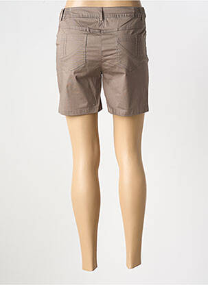 Short fermeture zippée sous rabat boutonné taille normale marron AGATHE & LOUISE femme