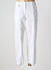 Pantalon droit blanc AGATHE & LOUISE pour femme seconde vue