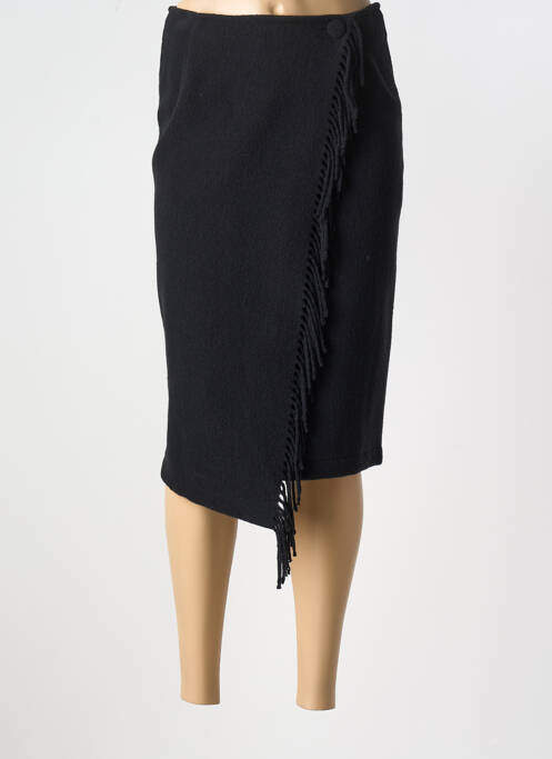 Jupe mi-longue noir MOKI B femme