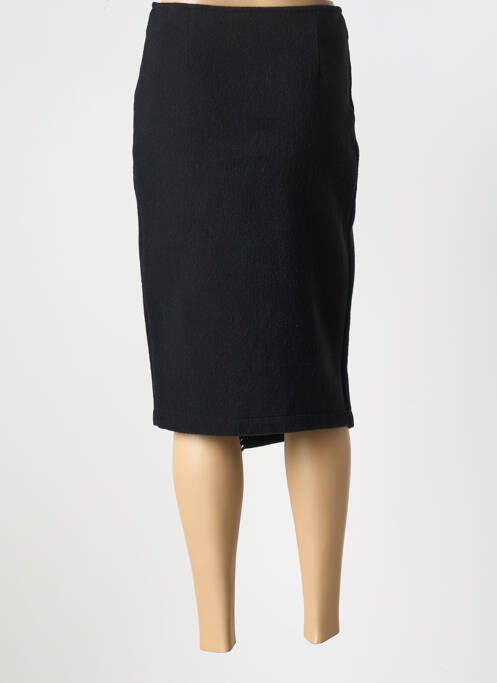 Jupe mi-longue noir MOKI B femme