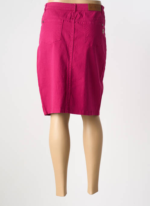Jupe mi-longue rose AGATHE & LOUISE pour femme
