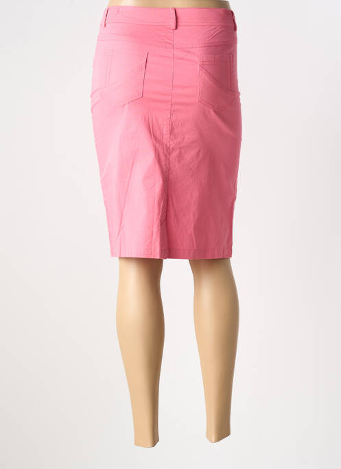 Jupe mi-longue rose AGATHE & LOUISE pour femme
