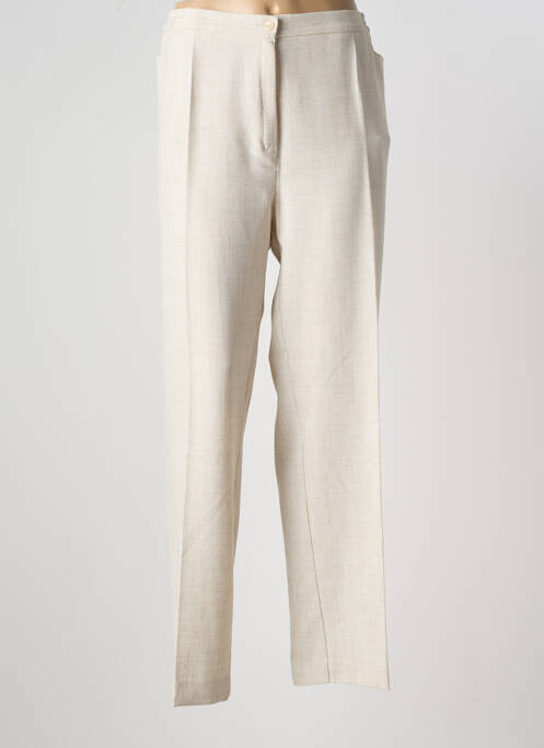 Pantalon droit beige KARELIA pour femme