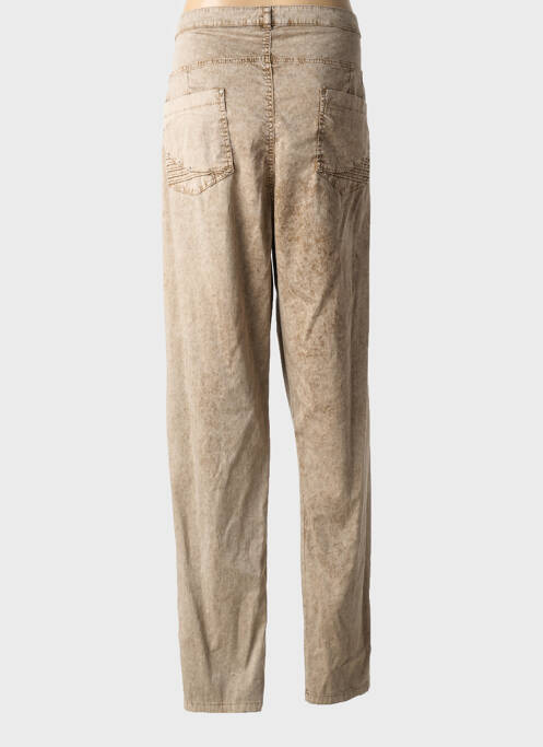 Pantalon slim marron FRED SABATIER pour femme