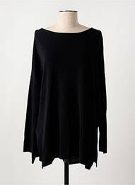 Pull tunique col rond manches longues noir BARBARA BUI femme