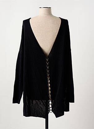 Pull tunique col rond manches longues noir BARBARA BUI femme