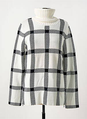 Pull col roulé coupe cintrée manches longues beige BARBARA BUI femme