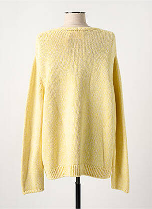 Pull tissage chiné manches longues jaune CLOSED femme